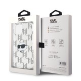 Karl Lagerfeld IML Electroplated Choupette Head Zadní Kryt pro iPhone 15 Transparent