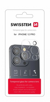 Ochranné sklo čočky fotoaparátu SWISSTEN pro Apple iPhone 12 Pro