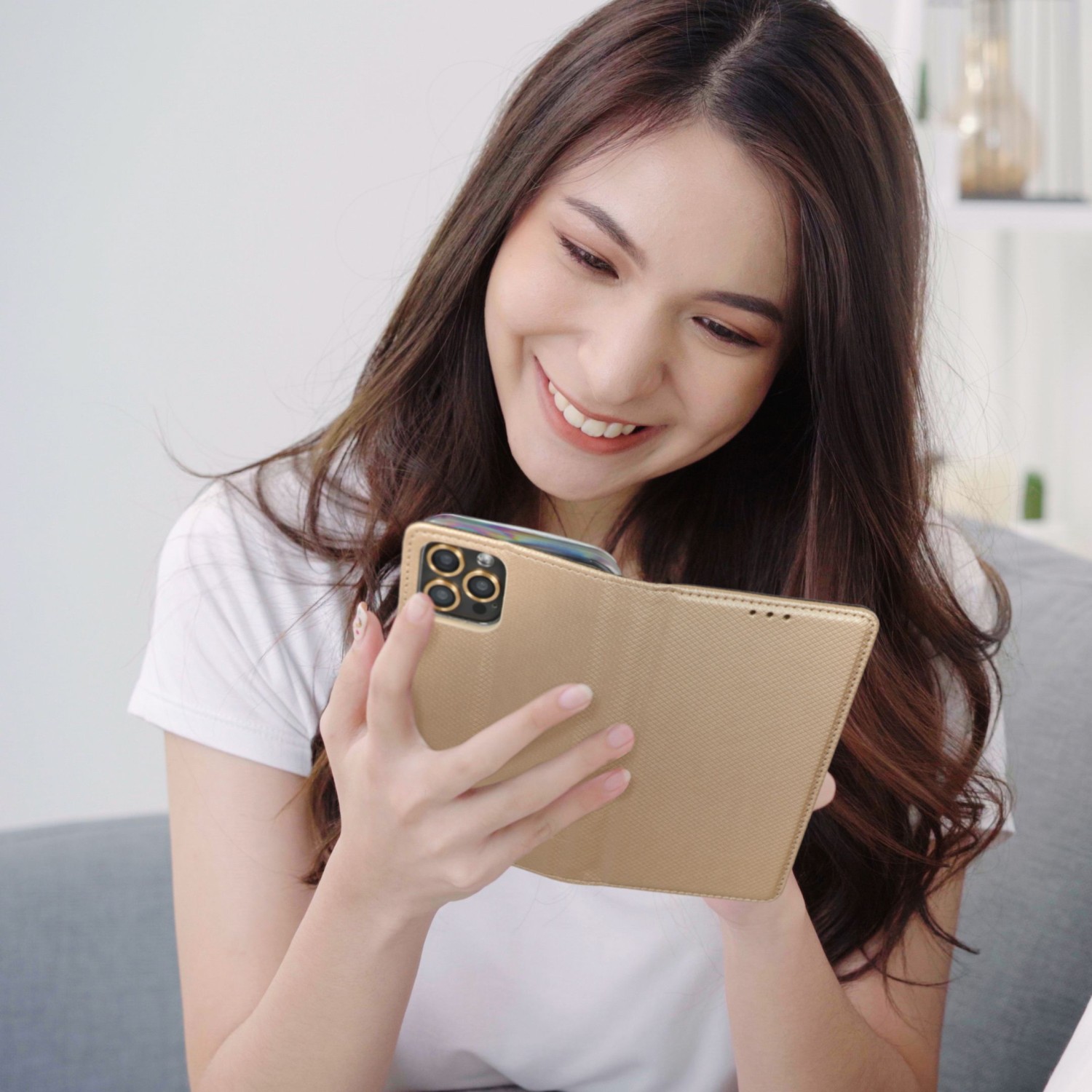 Smart Case Book for  XIAOMI Redmi A1 / Redmi A2  gold