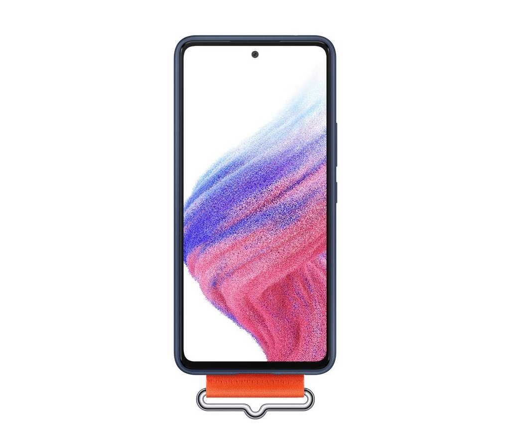 EF-GA536TNE Samsung Silikonový Kryt vč Popruhu pro Galaxy A53 5G Navy