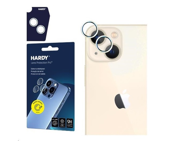 3mk ochrana kamery HARDY Lens Protection Pro pro Apple iPhone 15/15 Plus, žlutá