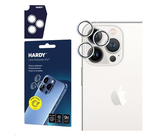 3mk ochrana kamery HARDY Lens Protection Pro pro Apple iPhone 13 mini /13, stříbrná