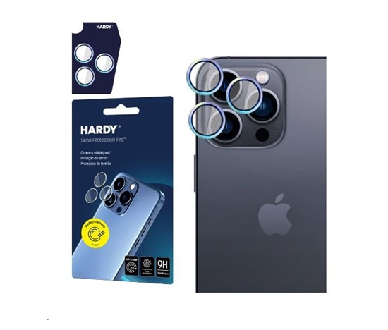 3mk ochrana kamery HARDY Lens Protection Pro pro Apple iPhone 15/15 Plus, duhová