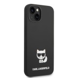 Zadní kryt Karl Lagerfeld Liquid Silicone Choupette pro Apple iPhone 14 Plus, černá