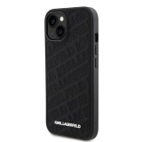 Karl Lagerfeld PU Quilted Pattern Zadní Kryt pro iPhone 15 Black