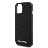 Karl Lagerfeld PU Quilted Pattern Zadní Kryt pro iPhone 15 Black