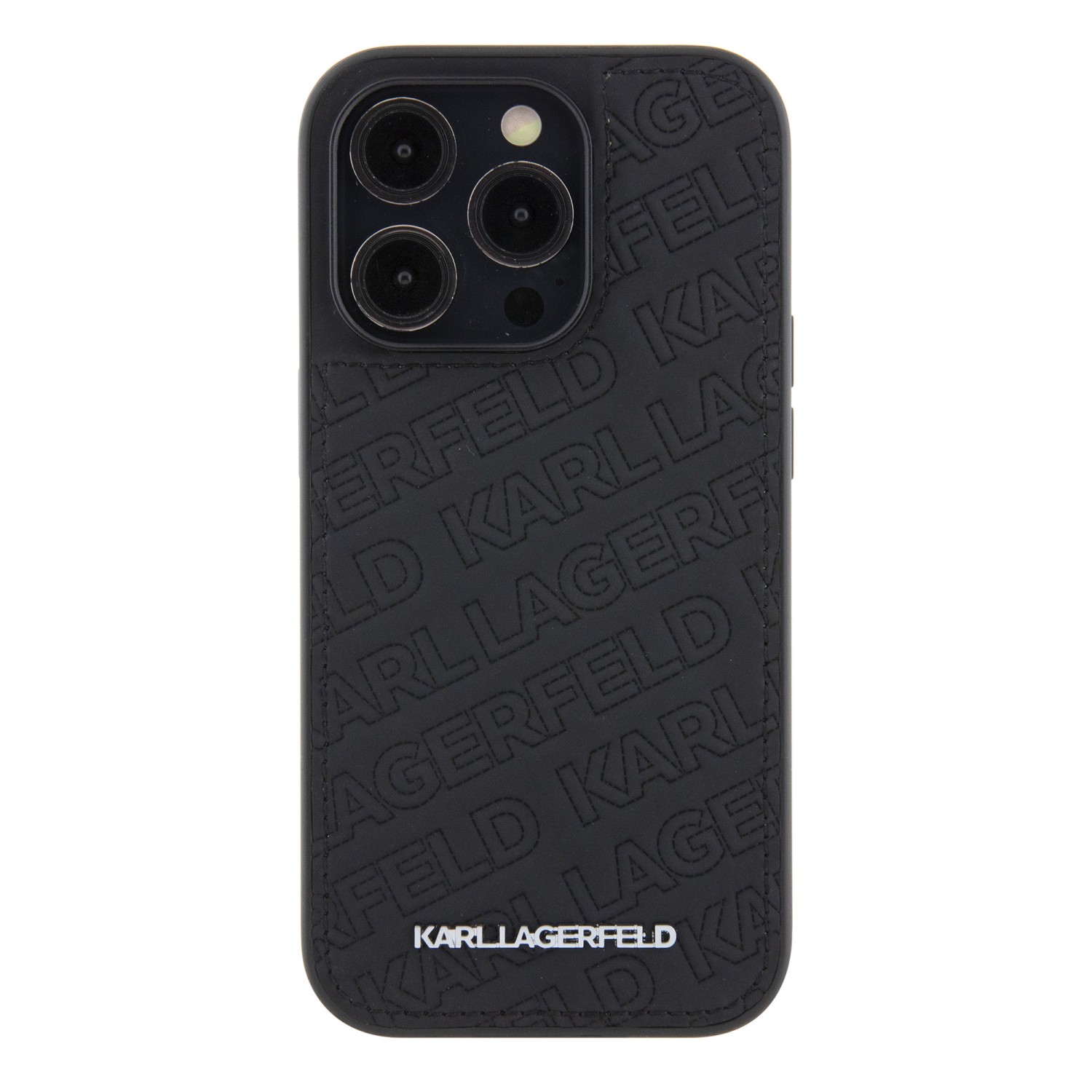 Karl Lagerfeld PU Quilted Pattern Zadní Kryt pro iPhone 15 Pro Max Black