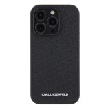 Karl Lagerfeld PU Quilted Pattern Zadní Kryt pro iPhone 15 Pro Black