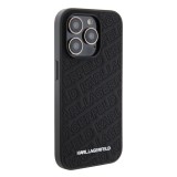 Karl Lagerfeld PU Quilted Pattern Zadní Kryt pro iPhone 15 Pro Black