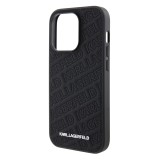 Karl Lagerfeld PU Quilted Pattern Zadní Kryt pro iPhone 15 Pro Black