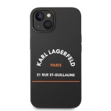 Karl Lagerfeld Rue St Guillaume Zadní Kryt pro iPhone 14 Plus Black