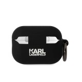 Karl Lagerfeld 3D Logo NFT Karl and Choupette Silikonové Pouzdro pro AirPods Pro 2 Black