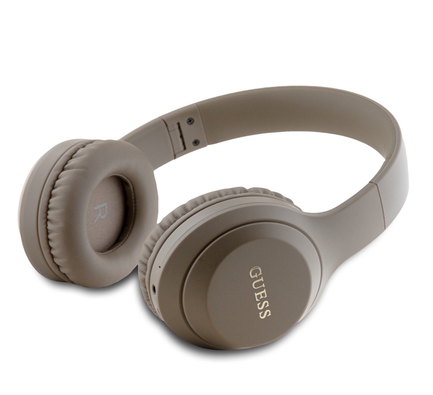 Guess Classic Silver Logo Bluetooth Stereo Headphone Brown