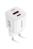 Aligator Mini chytrý síťový adaptér Power Delivery 20W USB + USB-C, bílá