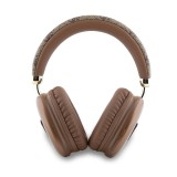 Guess PU Leather 4G Triangle Logo Bluetooth Stereo Headphone Brown