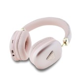 Guess PU Leather 4G Triangle Logo Bluetooth Stereo Headphone Pink