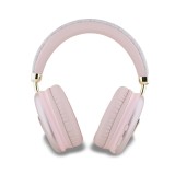 Guess PU Leather 4G Triangle Logo Bluetooth Stereo Headphone Pink