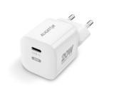 Aligator Mini chytrá síťová nabíječka Power Delivery 20W, USB-C/USB-C kabel, bílá