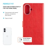 Pouzdro typu kniha FIXED Opus pro Apple iPhone 16 Pro Max, červená