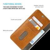 Pouzdro typu kniha FIXED Opus pro Apple iPhone 16 Plus, hnědá