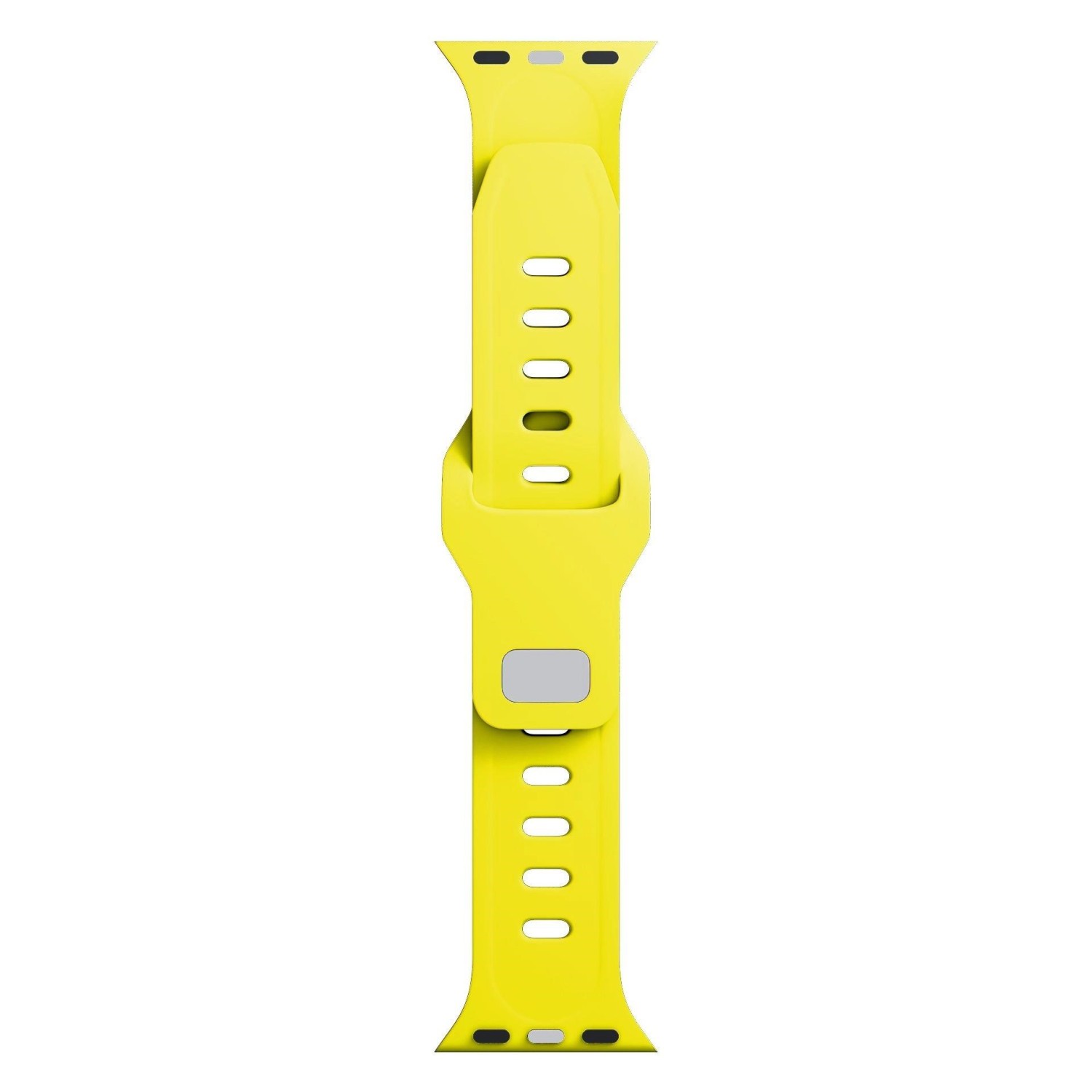 3mk Silicone Watch Strap pro Apple 42/44/45/49 mm, žlutá