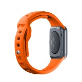 Řemínek 3mk Silicone Watch Strap pro Apple 42/44/45/49 mm, oranžová