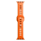 Řemínek 3mk Silicone Watch Strap pro Apple 42/44/45/49 mm, oranžová