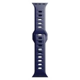 Řemínek 3mk Silicone Watch Strap pro Apple 42/44/45/49 mm, modrá