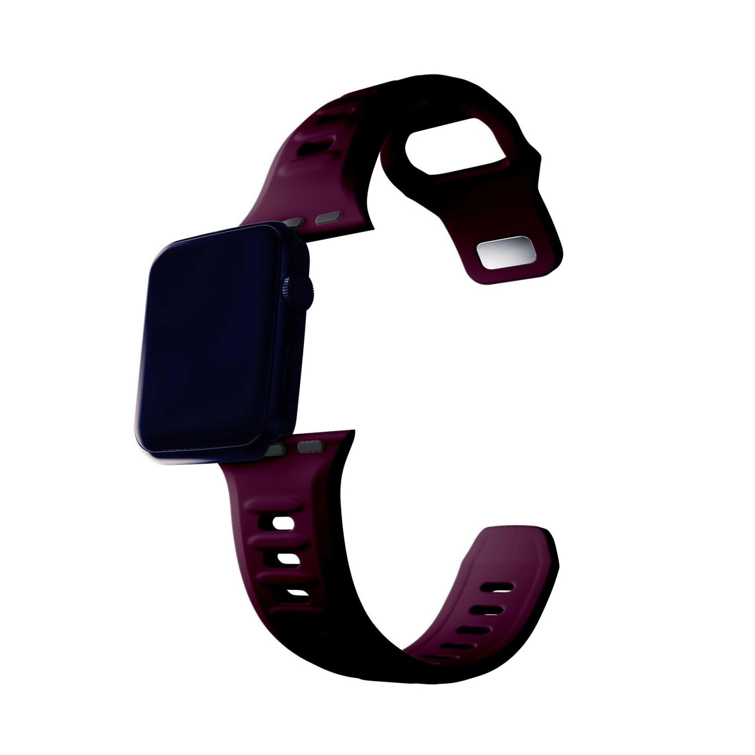 Řemínek Silicone Watch Strap pro Apple 42/44/45/49 mm, vínová