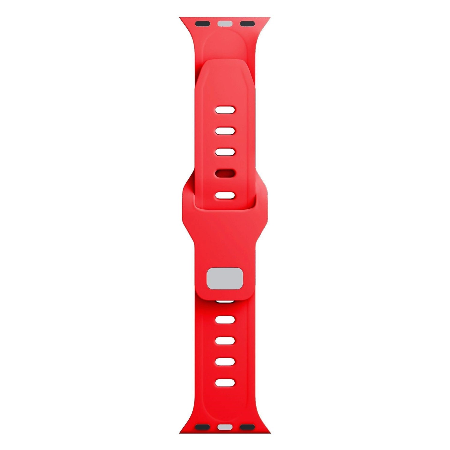 Řemínek 3mk Silicone Watch Strap pro Apple 38/40/41 mm, červená