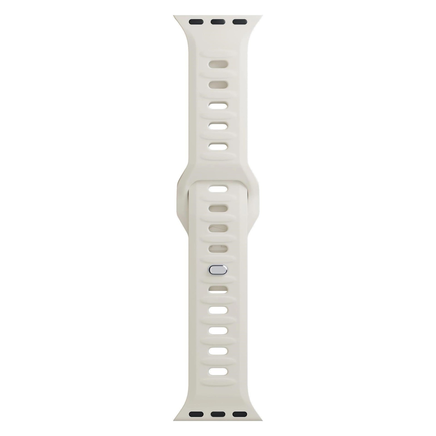 Řemínek 3mk Silicone Watch Strap pro Apple 38/40/41 mm, nude