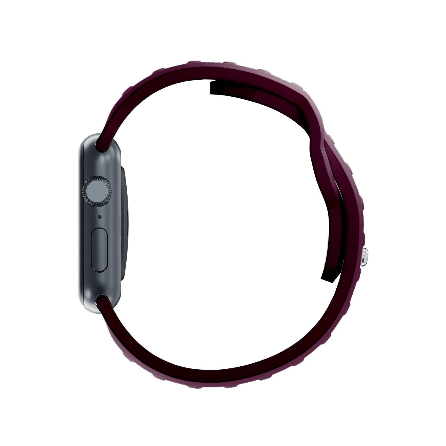 Řemínek 3mk Silicone Watch Strap pro Apple 38/40/41 mm, vínová