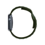 Řemínek 3mk Silicone Watch Strap pro Apple 38/40/41 mm, tmavě zelená