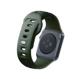 Řemínek 3mk Silicone Watch Strap pro Apple 38/40/41 mm, tmavě zelená