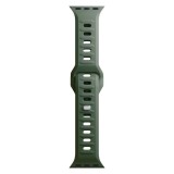 Řemínek 3mk Silicone Watch Strap pro Apple 38/40/41 mm, tmavě zelená