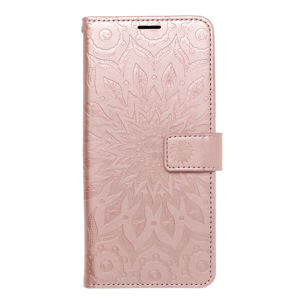 Flipové pouzdro MEZZO Book case pro Apple iPhone 13, mandala rose gold