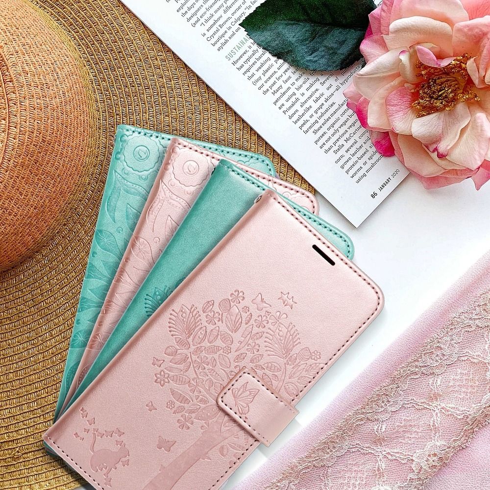 MEZZO Book case for XIAOMI Redmi Note 10 Pro tree rose gold