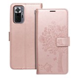 MEZZO Book case for XIAOMI Redmi Note 10 / 10S tree rose gold