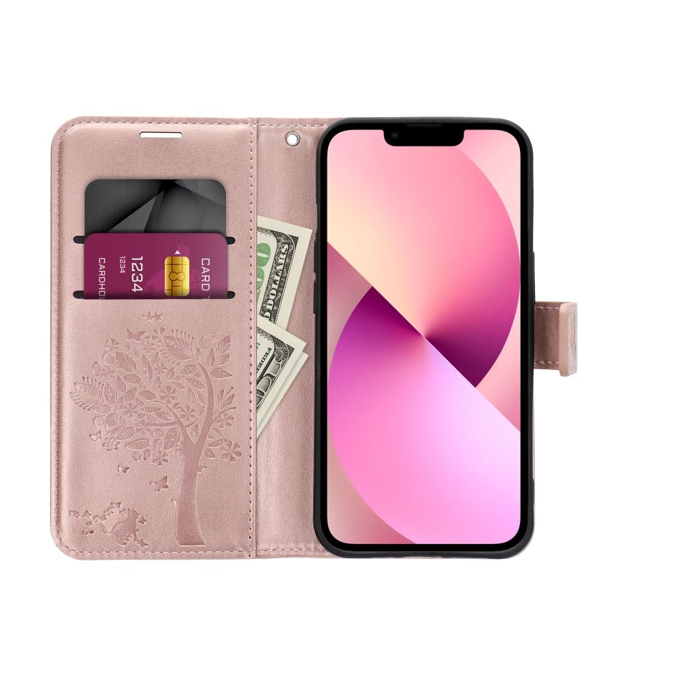 MEZZO Book case for XIAOMI Redmi Note 10 / 10S tree rose gold