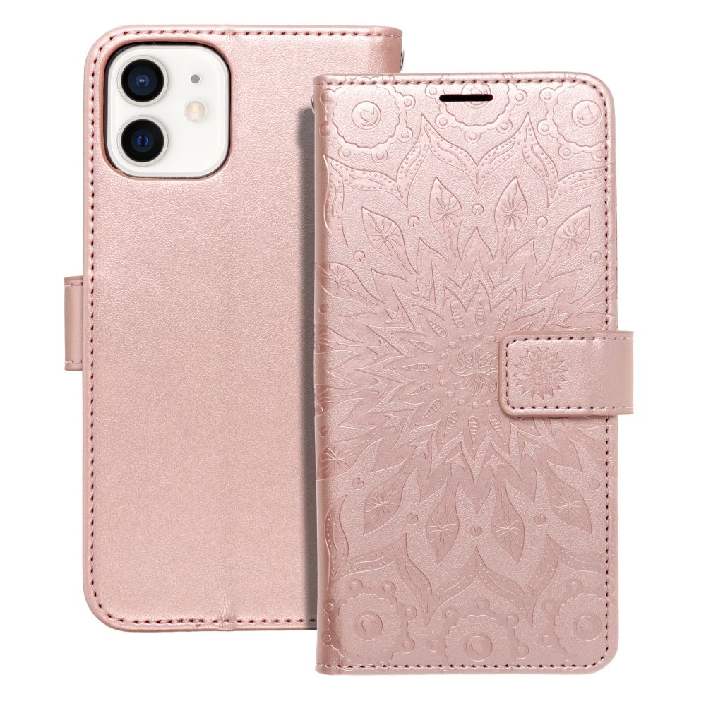 MEZZO Book case for IPHONE 12 / 12 Pro mandala rose gold