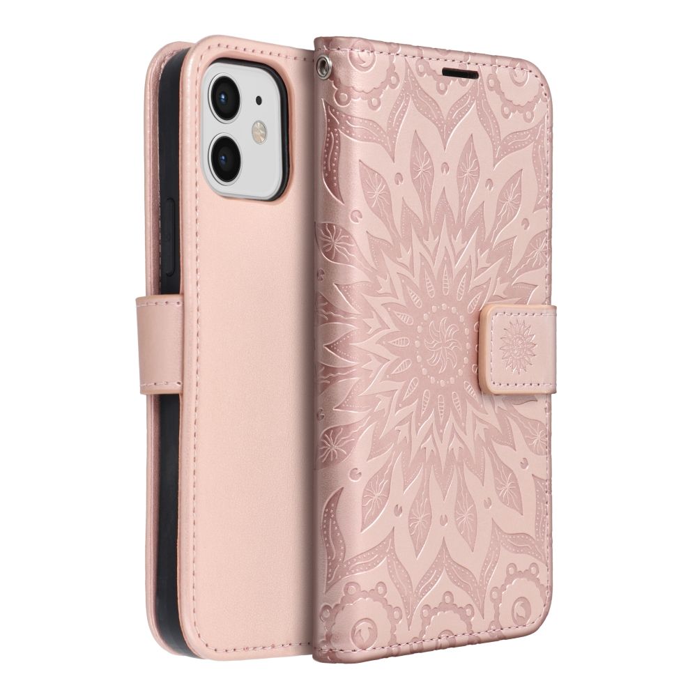 MEZZO Book case for IPHONE 12 / 12 Pro mandala rose gold