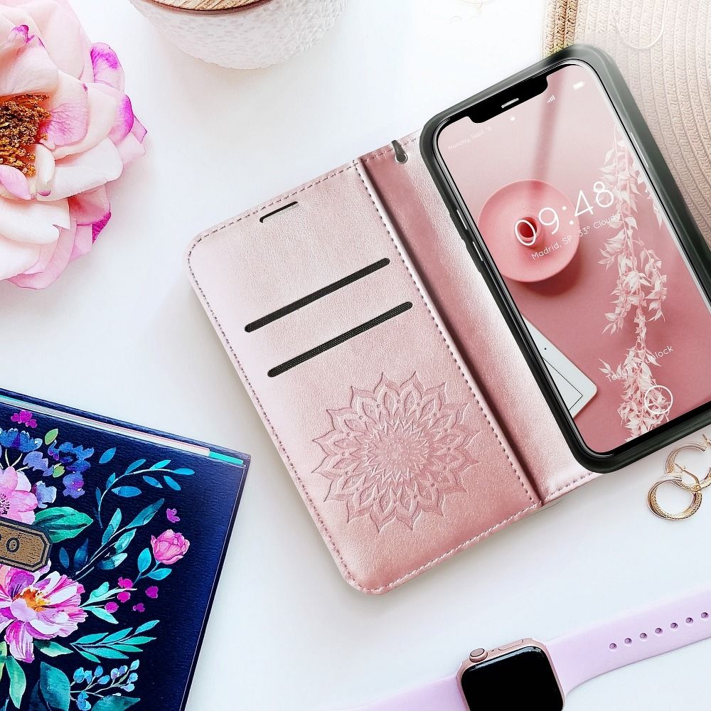 MEZZO Book case for SAMSUNG S20 FE / S20 FE 5G mandala rose gold