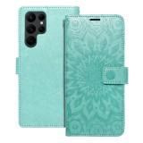 MEZZO Book case for SAMSUNG S22 Ultra mandala green