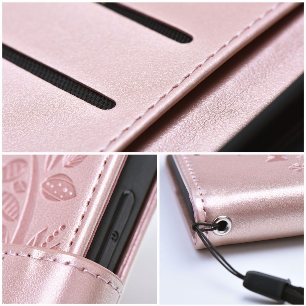 MEZZO Book case for SAMSUNG S22 tree rose gold