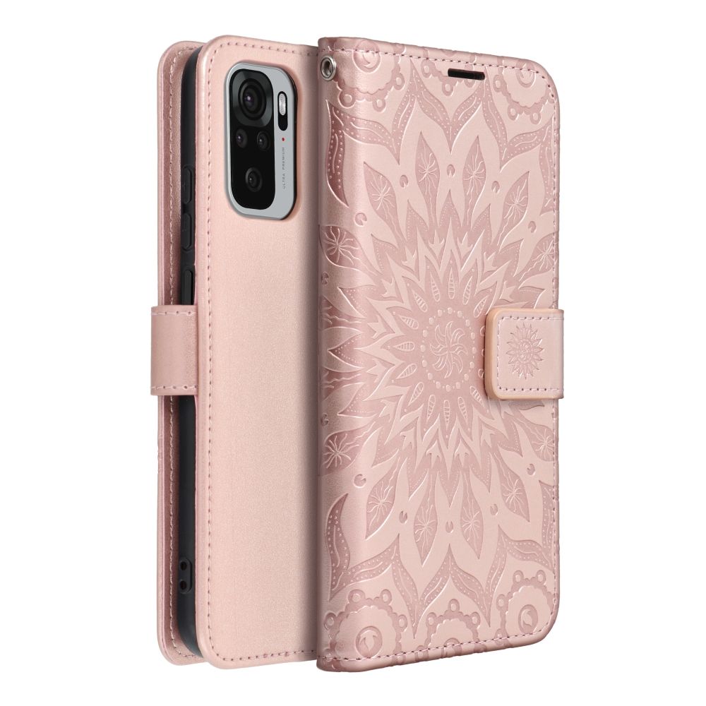 MEZZO Book case for XIAOMI Redmi Note 10 5G / Poco M3 Pro / Poco M3 Pro 5G mandala rose gold