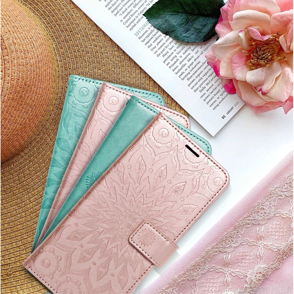 MEZZO Book case for SAMSUNG A32 5G mandala rose gold