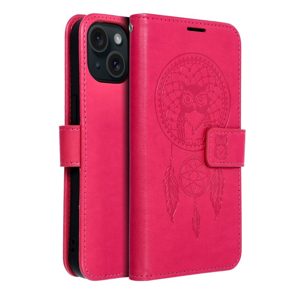 MEZZO Book case for IPHONE 15 dreamcatcher magenta