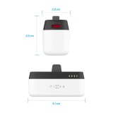 Powerbanka FIXED Zen 5 Plug-in s výstupem PD 20W, 5 000 mAh, bílá