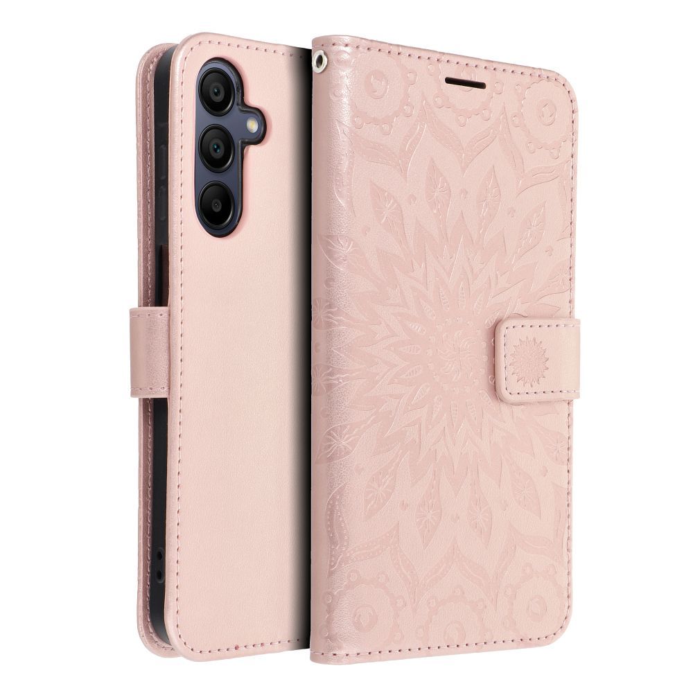 MEZZO Book case for SAMSUNG A15 4G / A15 5G mandala rose gold