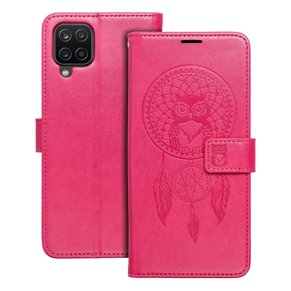 MEZZO Book case for SAMSUNG A12 / M12 dreamcatcher magenta